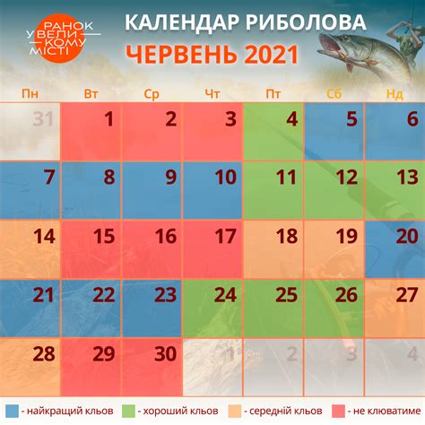 Календар риболова на червень 2021 – коли добре клюватиме | Ранок