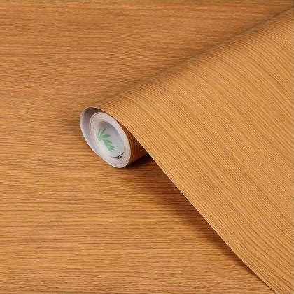 CVANU Wood Grain Vinyl Wallpaper for Old Furniture Door Wardrobe ...