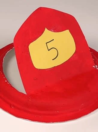 Firefighter Hat Craft For Preschoolers