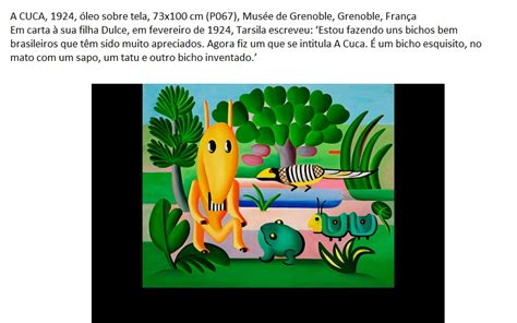 Obra A Cuca De Tarsila Do Amaral - Folclore- A Cuca- Obra de Tarsila do Amaral
