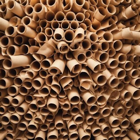 Premium Photo | Creative pattern made of toilet paper rolls
