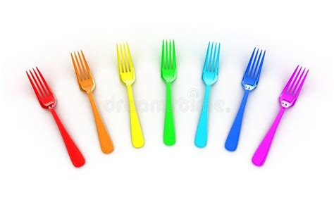 les fourchettes illustration stock illustration du colore