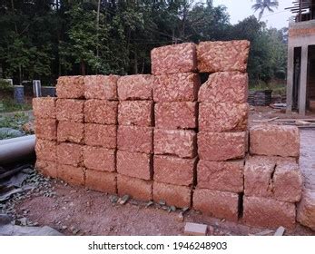 mud bricks building house construction stock photo