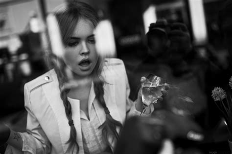 Download Russian Braid Black & White Model Woman Anastasiya Scheglova