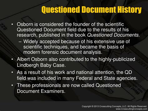questioned document powerpoint