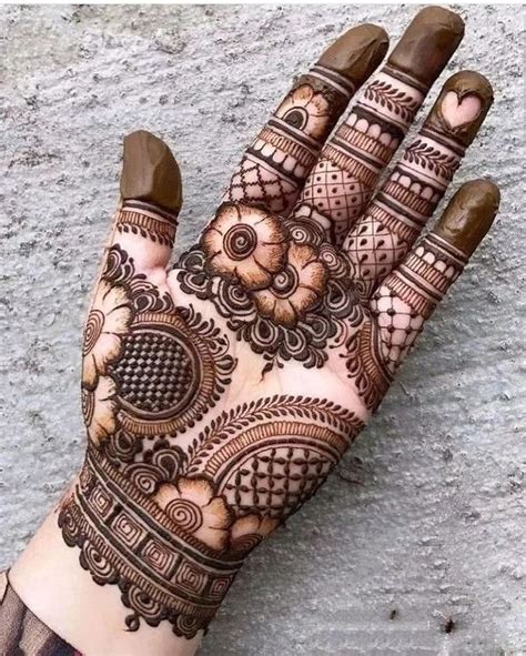 simple stylish mehndi design photo front hand  infoupdateorg