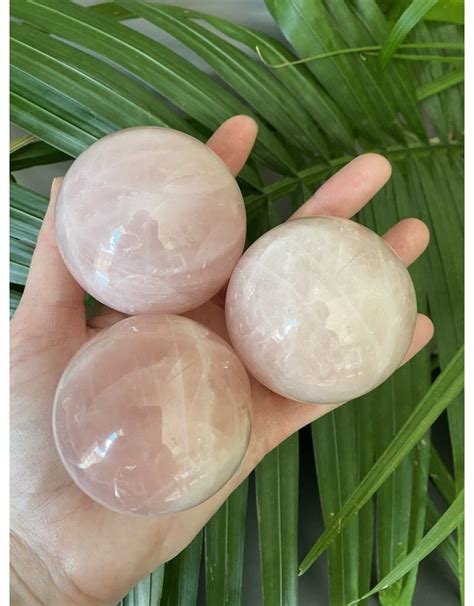 Rose Quartz Sphere, 55-59mm - The Raw Rock Shop Inc.