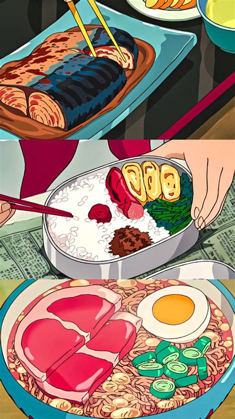 Cute Anime Food Art | Ghibli Movies Inspired