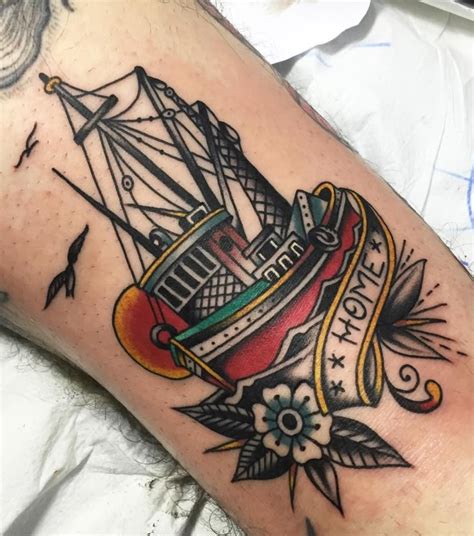 Antique Ship Tattoos To Convey Your Feelings Of Nostalgia | Ship tattoo ...