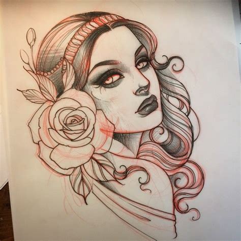 Tattoo Pinup Stencil By Tattoos4you On Deviantart