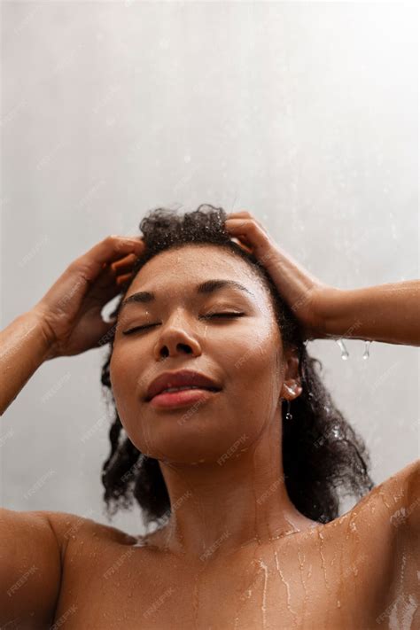 Free Photo | Woman giving herself scalp massage