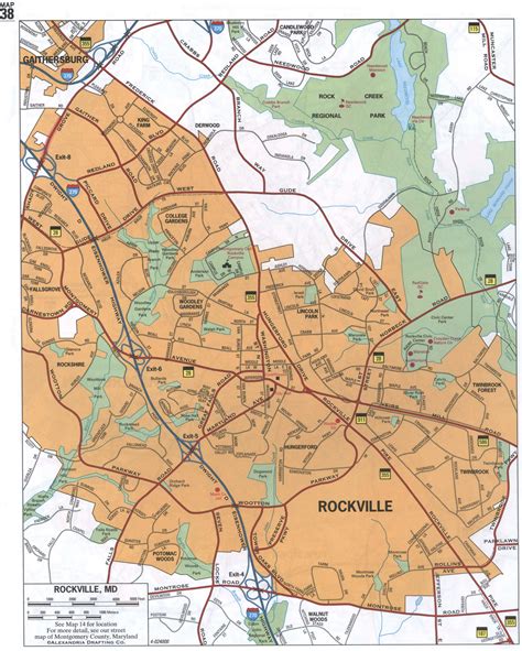 Map of Rockville, MD. Street map of Rockville city. Road map of