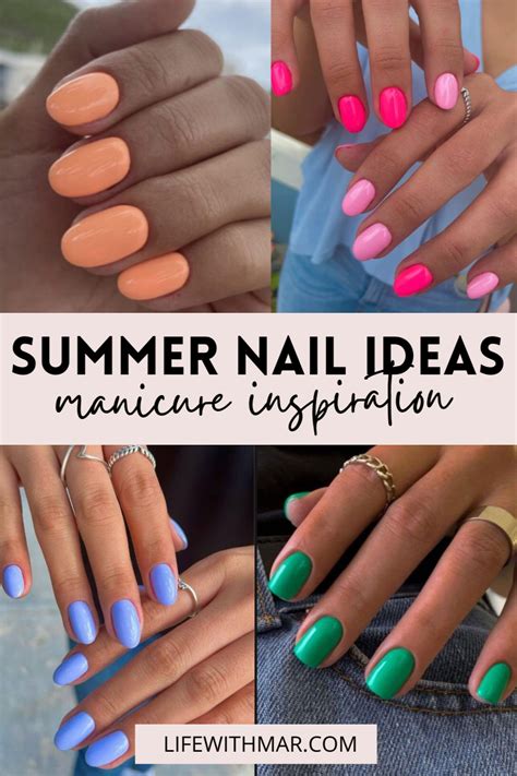 75+ Summer Nail Ideas to Inspire Your Next Mani | Summer gel nails