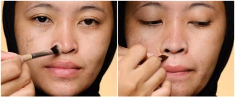 tips makeup anticrack  area nose  simpel  bebas luntur