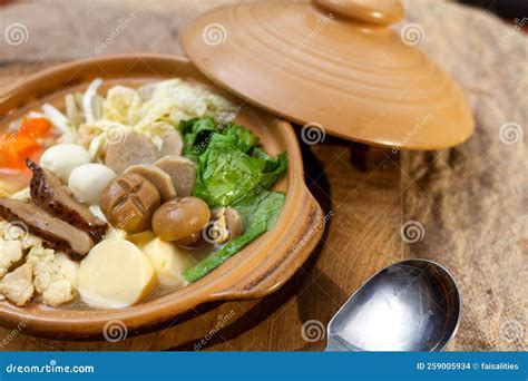 Delicious Cuisine Sapo Tahu Soup Stock Photo - Image of chili ...
