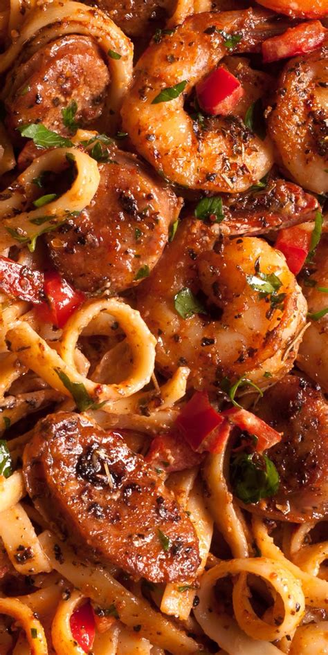 Creamy Cajun Shrimp and Sausage Pasta - Swapping Secrets