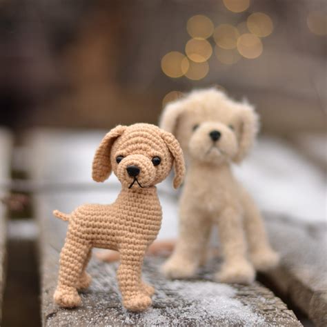 Mini Labrador dog Retriever CROCHET PATTERN, crochet dog pattern