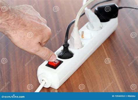 switching   electrical socket stock image image  detail