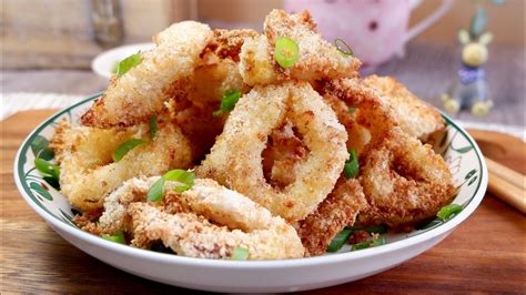 How to Air Fry Crispy Calamari with 8 Ingredients? 气炸脆皮鱿鱼 Chinese Air