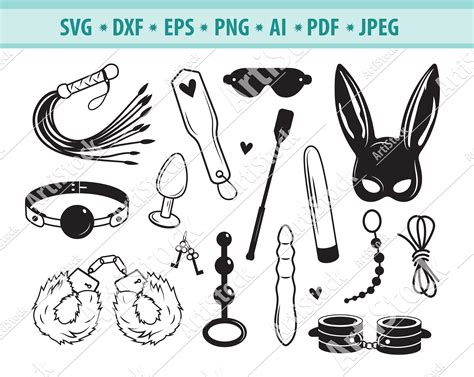 Sexual Things Svg Adult Sex Toys Svg Handcuffs Svg Spanking | Etsy