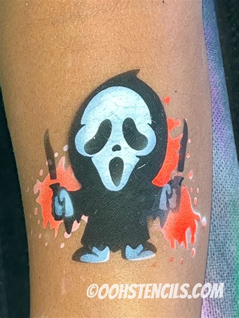 ghost face tattoo 4