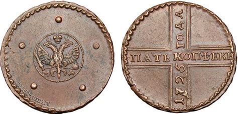Медные монеты Петра 1 с 1718 года