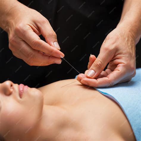 Calming Acupuncture Photos for Wellness and Relaxation | Premium AI-generated image