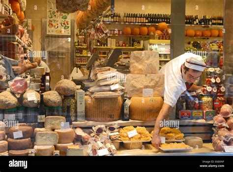 Bologna (Italy), street food market near Maggiore square Stock Photo
