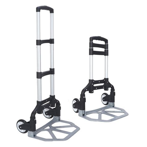 FCH Folding Hand Truck Aluminum Portable Folding Hand Cart 165lbs ...