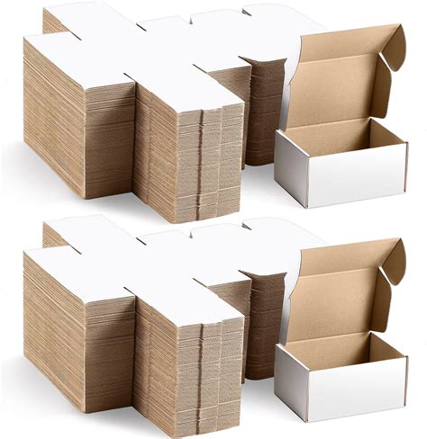 Amazon.com: Harloon 100 Pcs Small Shipping Box 6x4x3 Inch Bulk White ...