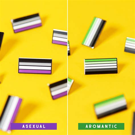 Demiromantic Flag Pin — Asexual Pride Accessory Enamel Badge Queer Ace ...