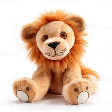 Cute Lion Animal Plush Toy White Background Animal Doll with 22862853