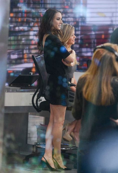 TROIAN BELLISARIO on the Set of Good Morning America in New York