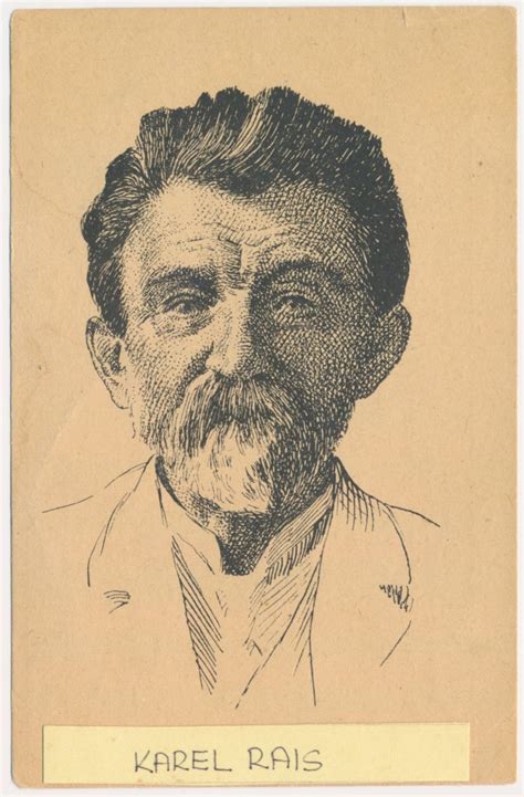 rais karel vaclav   spisovatel portretova pohlednice cca