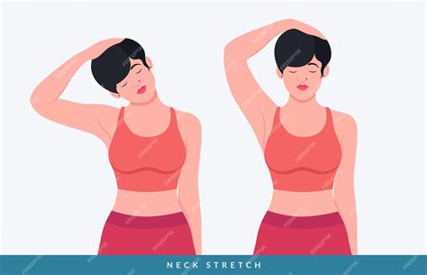 Como Alongar O Pescoço - Exercícios de alongamento do pescoço mulheres fazendo exercícios de ...