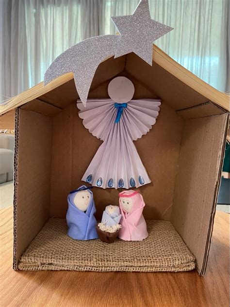 Modelo De Presepio De Natal - Presépio com material reciclado | Como fazer um presepio de natal ...