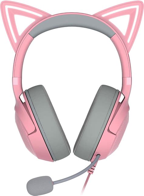Razer Kraken Kitty V2 USB Wired RGB Headset, Chroma Kitty Ears Stream ...
