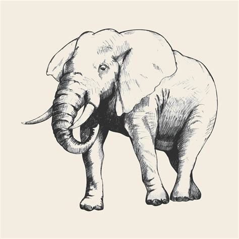 ilustração de desenho de elefante 1851226 Vetor no Vecteezy