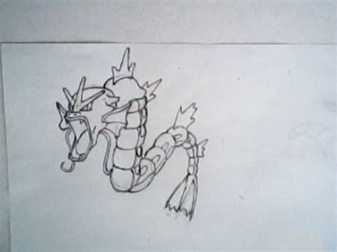 Gyarados Sketch at PaintingValley.com | Explore collection of Gyarados ...