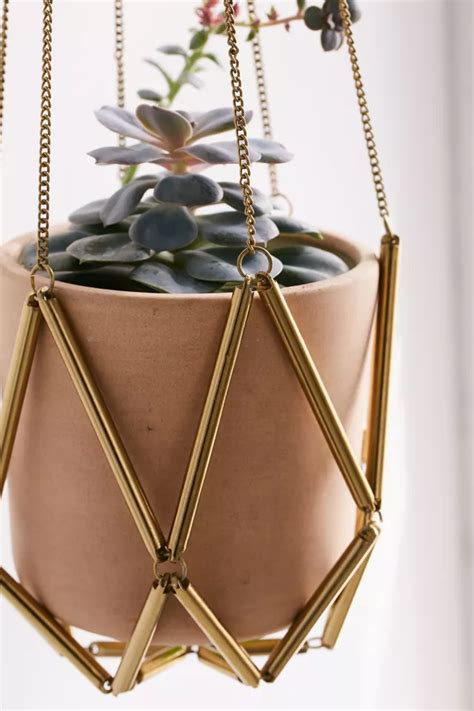 Ella Metal Macrame Hanging Planter | Urban Outfitters