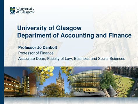 university  glasgow department  accounting  finance