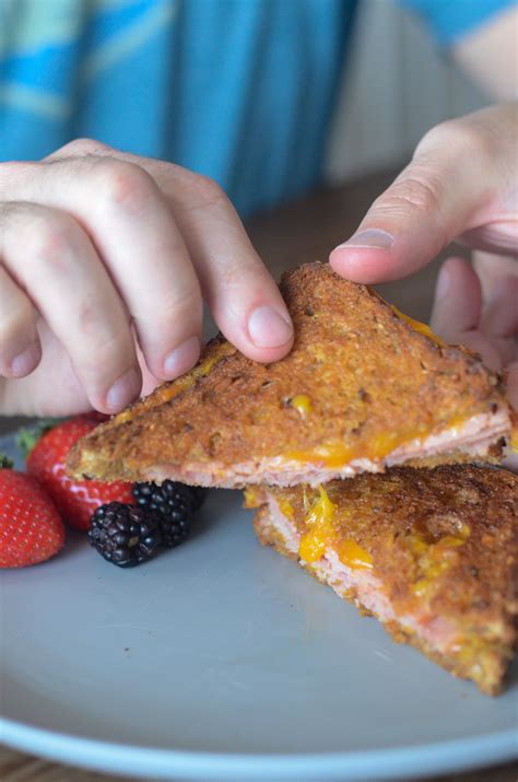 Easy Grilled Ham and Cheese Sandwich in the Air Fryer