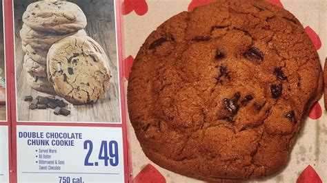 Costco Double Chocolate Chunk Cookie from the Food Court - YouTube