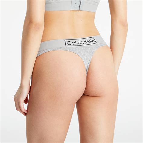 Panties Calvin Klein Reimagined Heritage Thong Grey Heather | Footshop