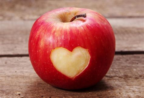 premium photo apple  heart