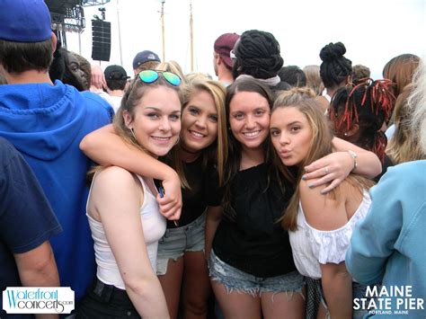 Fans from the Hot 104.7 show at the Maine State Pier! | Pier, Fan, Hot