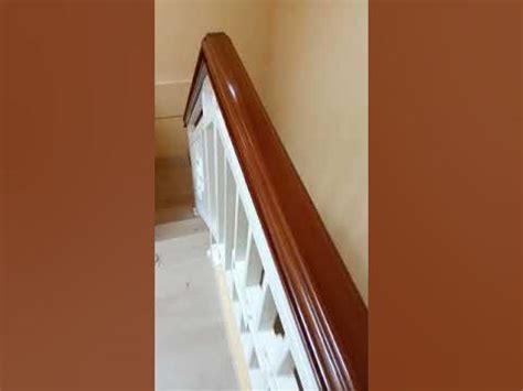 relling tangga minimalis  handrail kayu jati super reling tangga