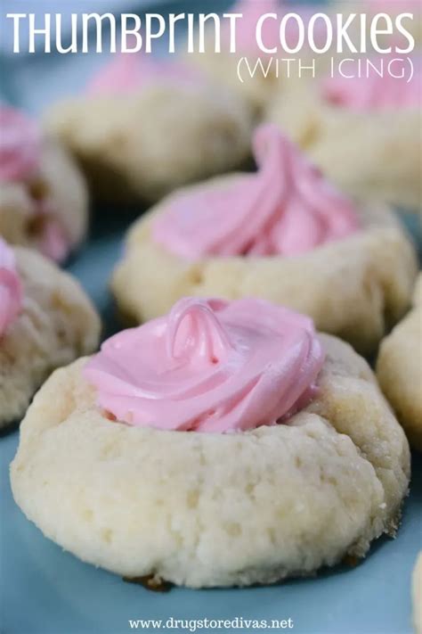 Thumbprint Cookies With Icing Recipe | Drugstore Divas