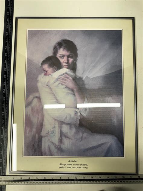 Vintage Mother and Son by A. Hooker.