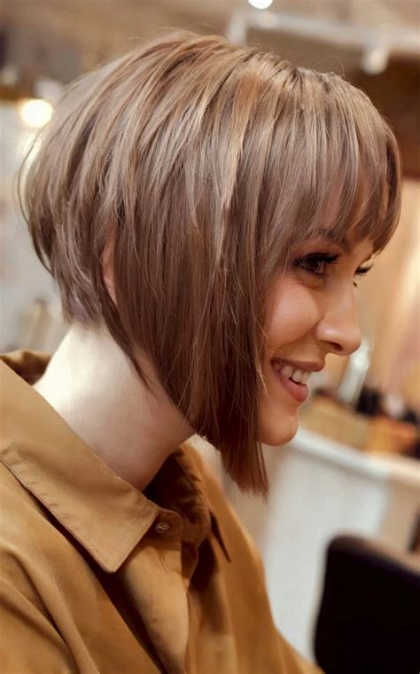 Angled Hairstyles With Bangs